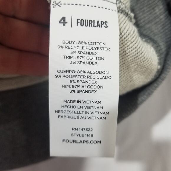 Peloton x Fourlaps Sweatshirt Mens Large Pullover Grey Rush 1/4 Zip Reflective - Picture 11 of 15